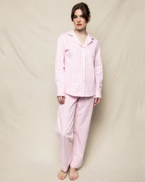 Women's Twill Pajama Set | Pink Gingham