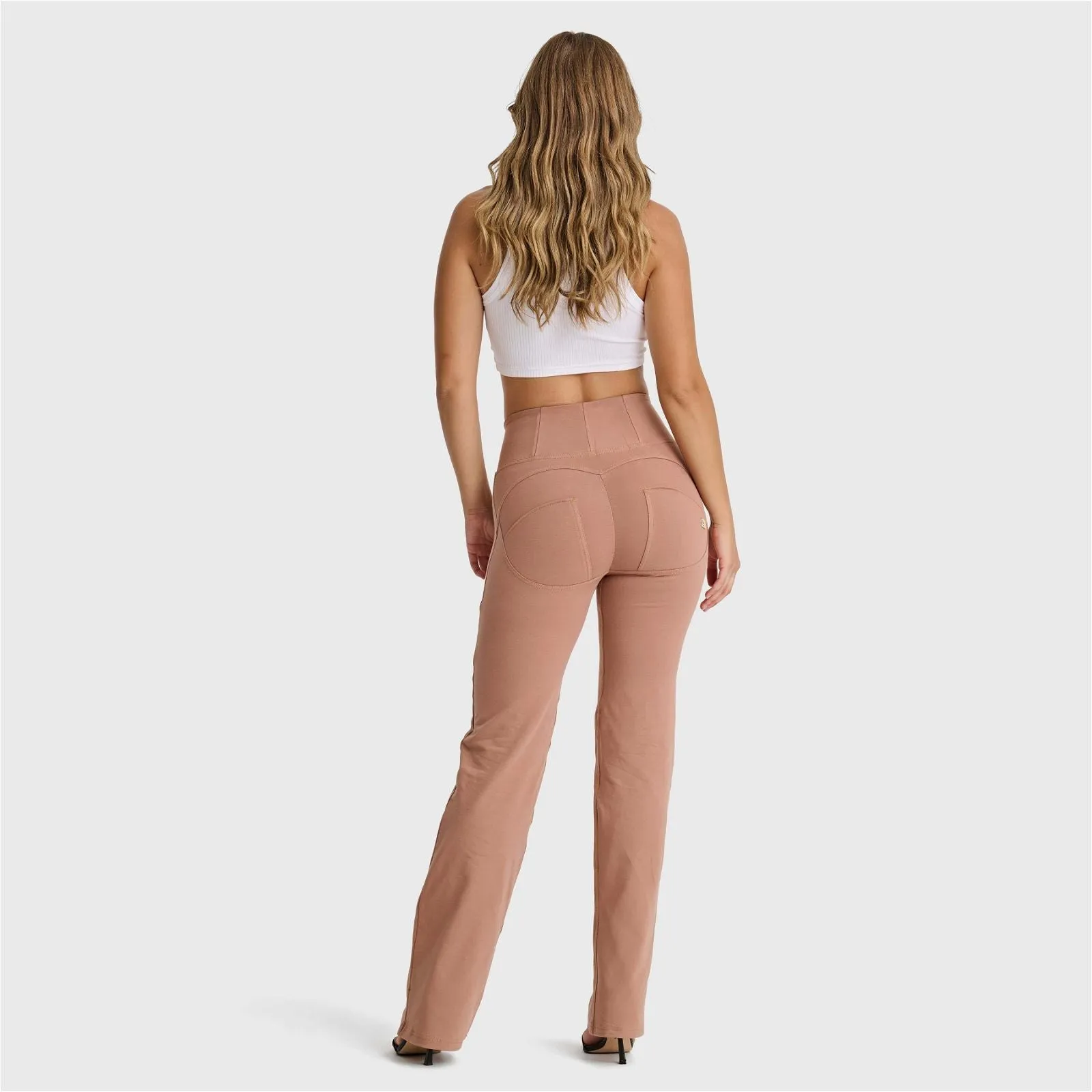 WR.UP Fashion - High Waisted - Straight Flare - Mocha