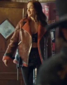 Wynonna Earp S04 Melanie Scrofano Shearling Jacket | Ujackets.com