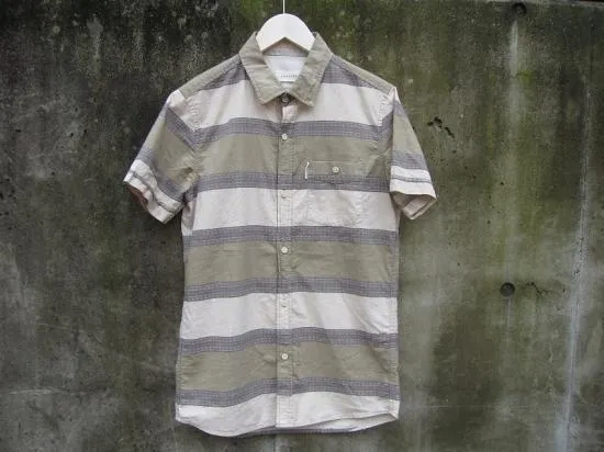 ZANEROBE  |Stripes Cotton Short Sleeves Shirts